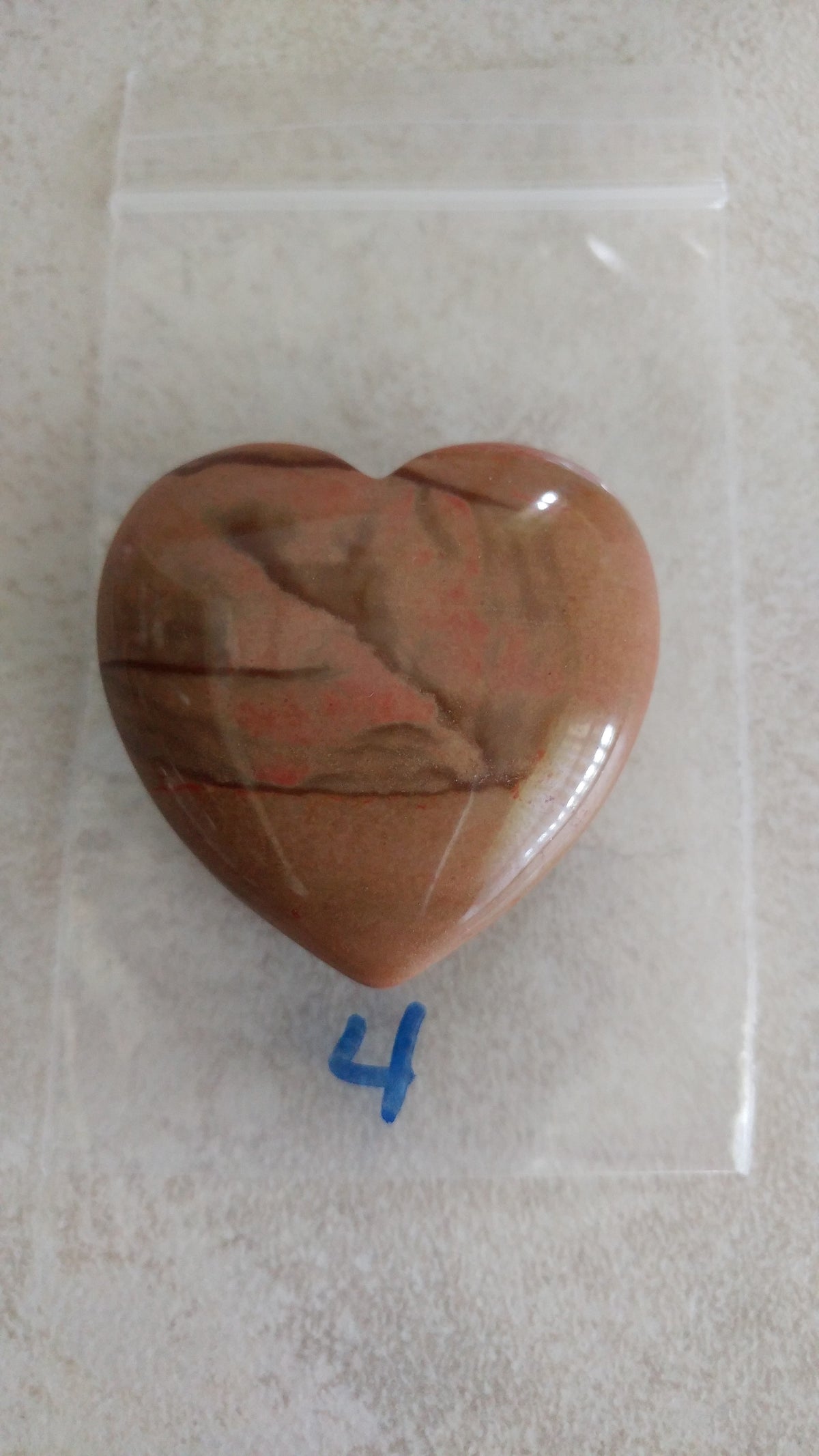 Mookaite Jasper Heart - Love My Pet Gemstone