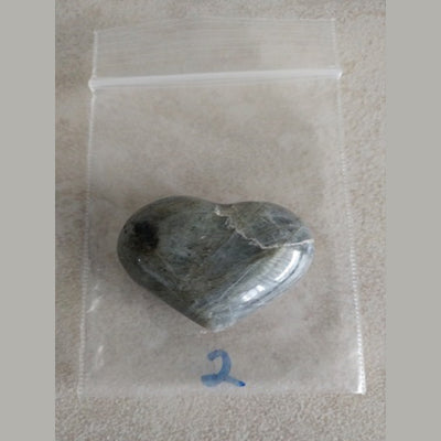 Labradorite Heart (Approx 1") - Love My Pet Gemstone