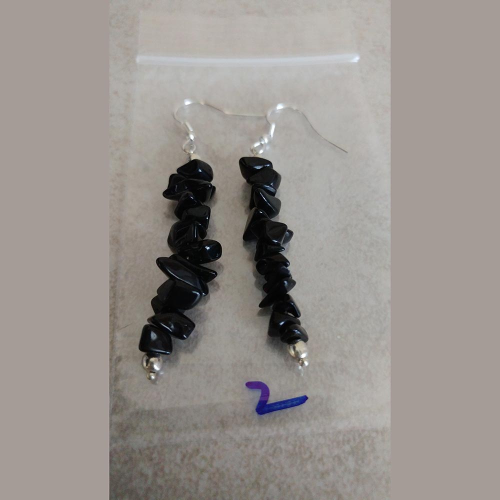 Black Agate Earrings These are beautiful and will accent whatever you wear.