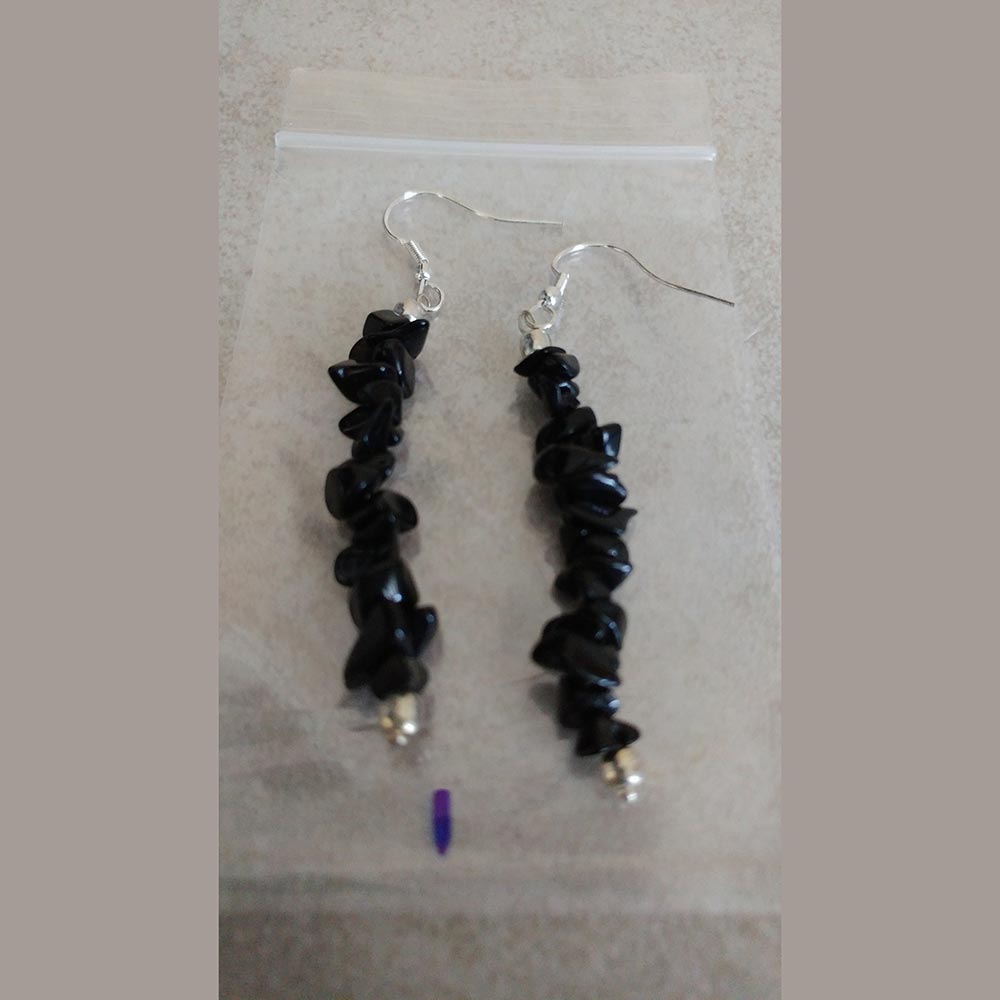 Black Agate Earrings These are beautiful and will accent whatever you wear.