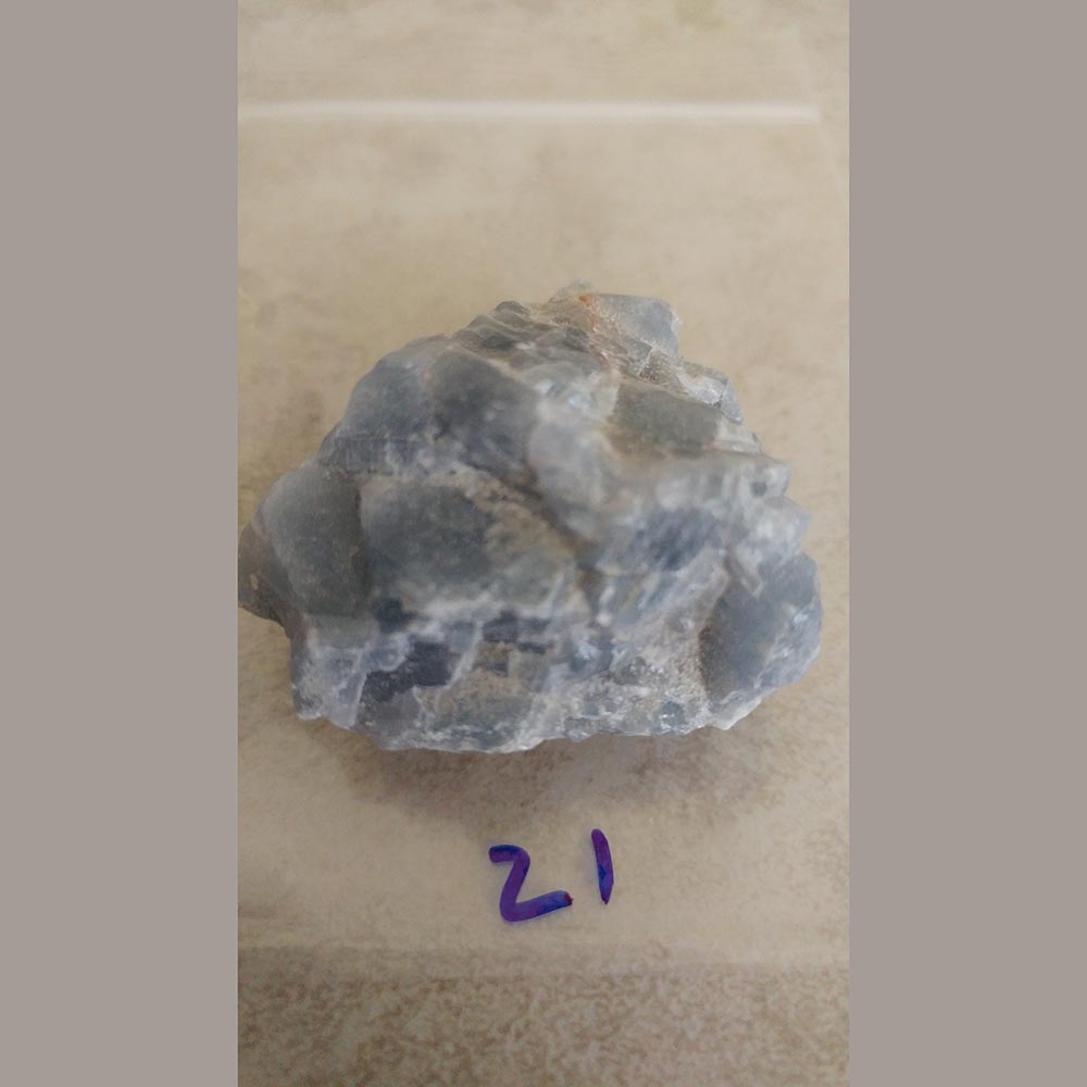 Blue Calcite is a gentle stone for recuperation and relaxation