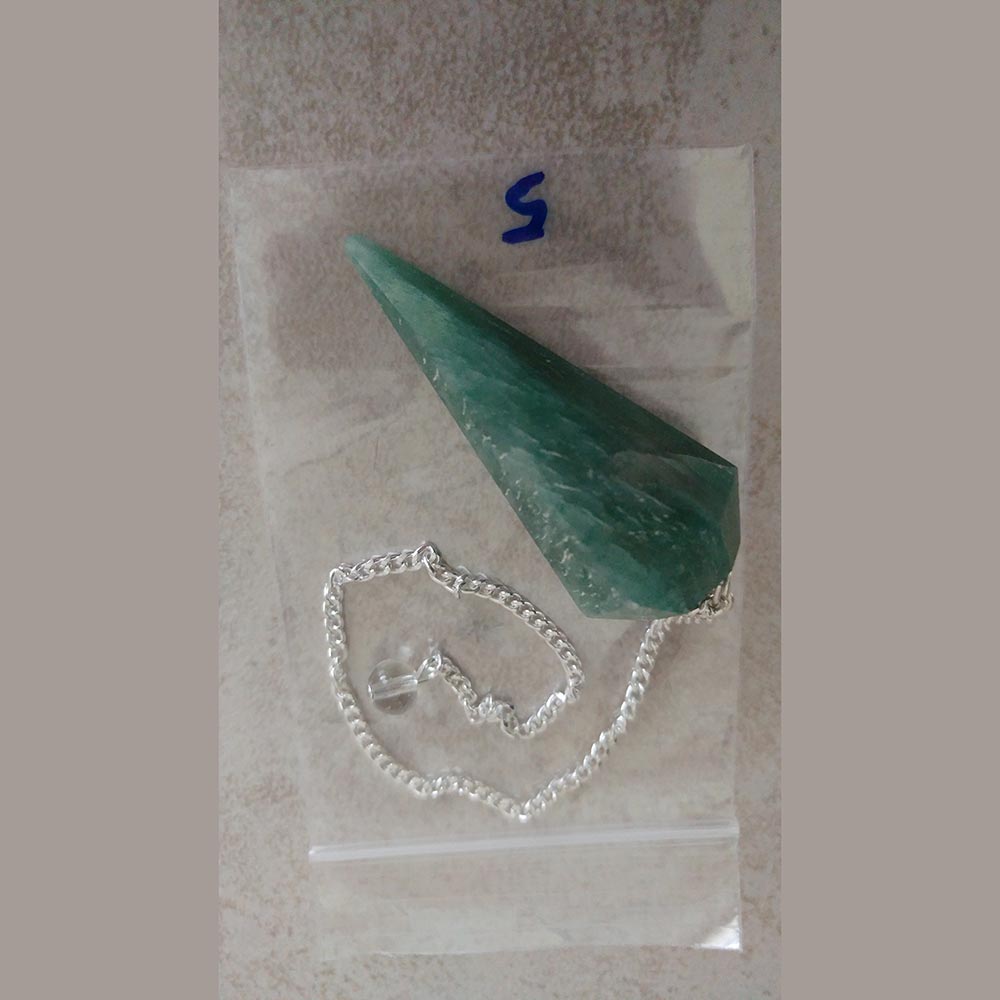 Green Aventurine Faceted Pendulum-India