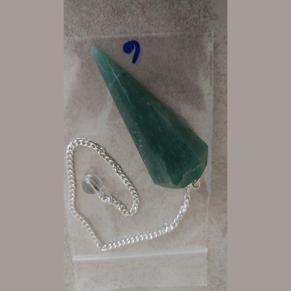 Green Aventurine Faceted Pendulum-India