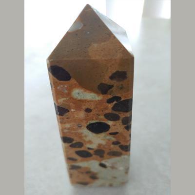 Cobra Jasper (Elephant Stone) Obelisk (Approx 4 3/4")