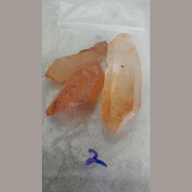 This gorgeous orange coloring of this quartz comes about naturally