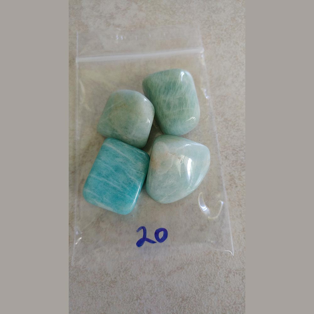 Amazonite Tumbled small/Med. India - Love My Pet Gemstone