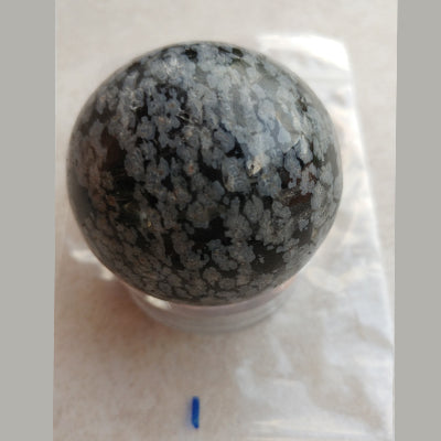 Snowflake Obsidian Sphere