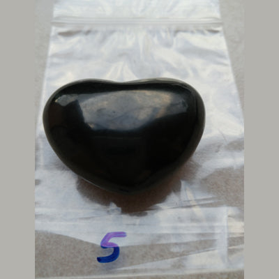 Shungite Puffy Heart (Approx 1 1/4" Russia