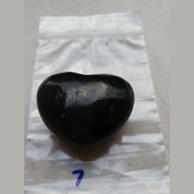 Shungite Puffy Heart (Approx 1 1/4" Russia