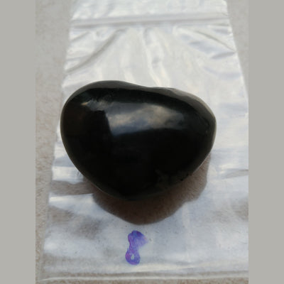 Shungite Puffy Heart (Approx 1 1/4" Russia